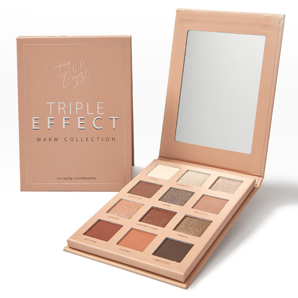 Triple Effect Warm Collection - senčila za oči v toplih odtenkih, 12x1,3g